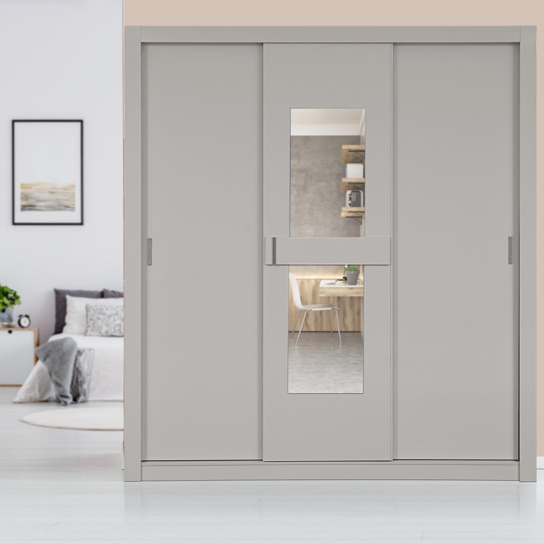 Rafael Engineerwood 3 Door Sliding Wardrobe White