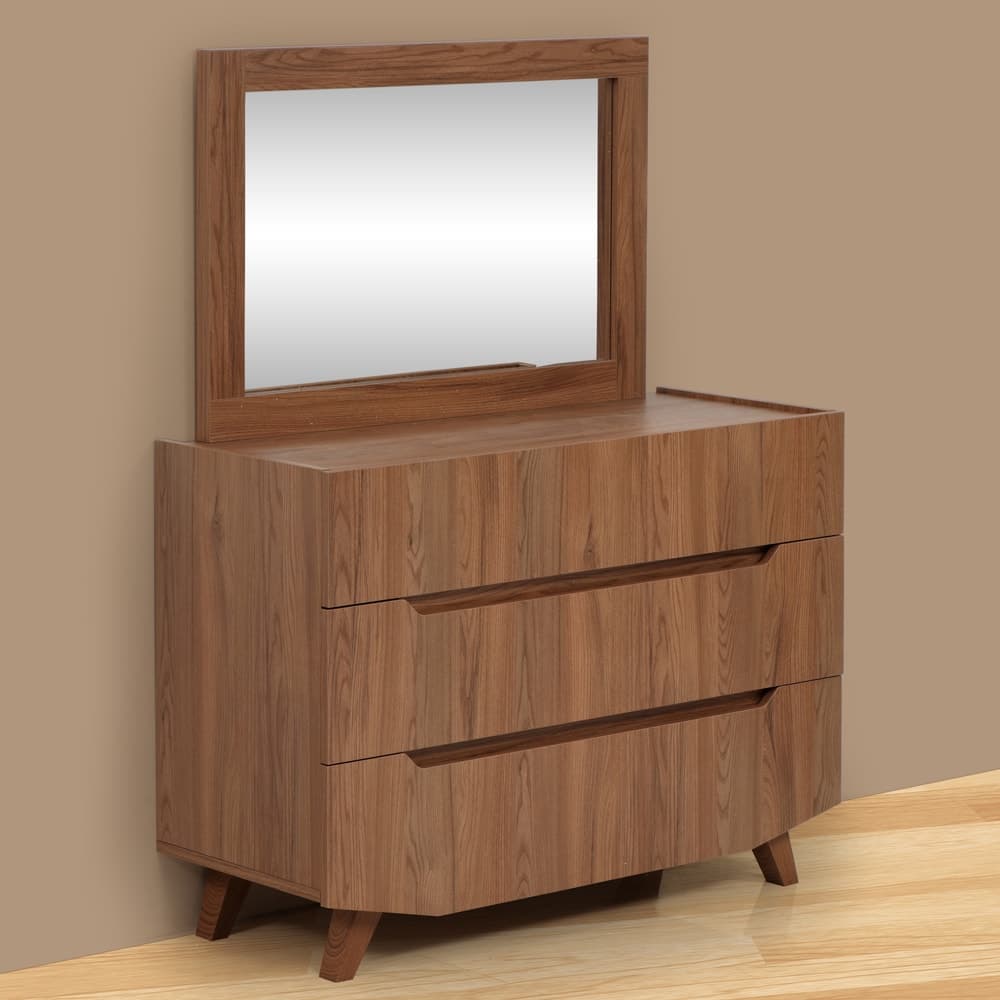 Buy Terence Engineerwood Dresser Mirror Walnut Online Evok
