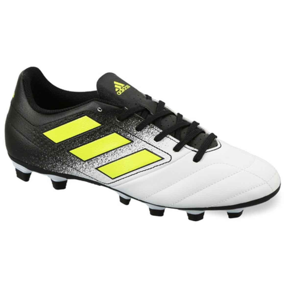 Buy Adidas 17.4 FXG Football Shoes (White/Yellow/Black) Online