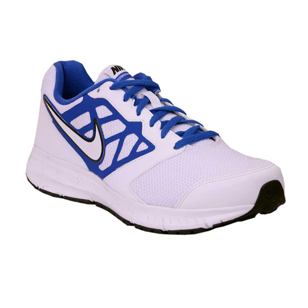 Nike Downshifter 6 Running Shoes (White/Blue) Online India