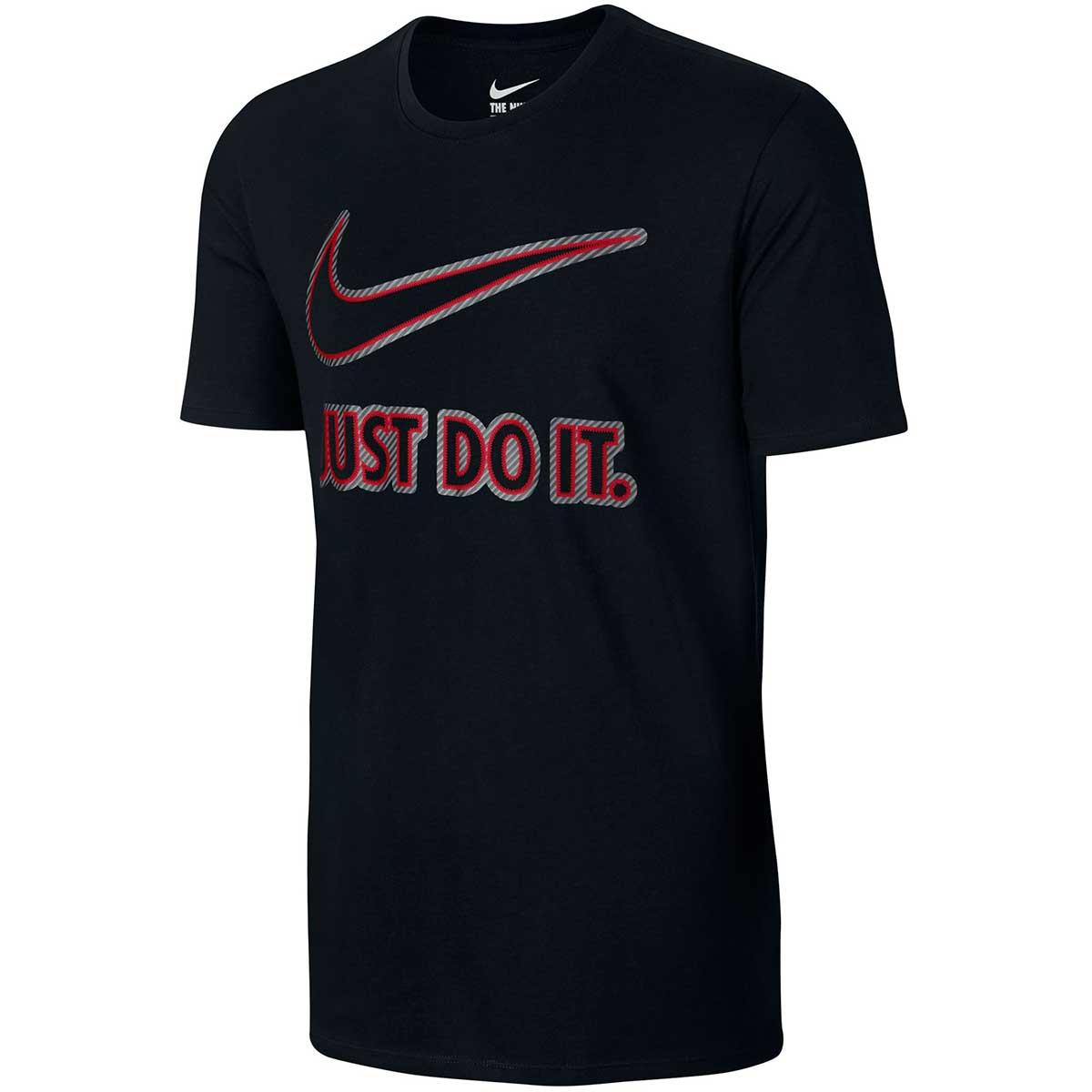 Buy Nike Mens T-shirt (Black/Red) Online India