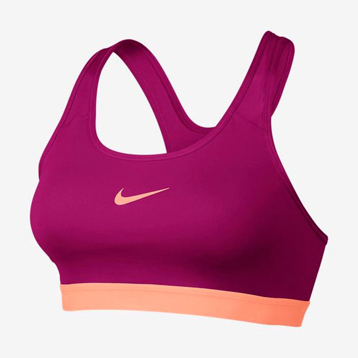 Buy Nike Womens Classic Padded Sports Bra (Dark Pink) Online India