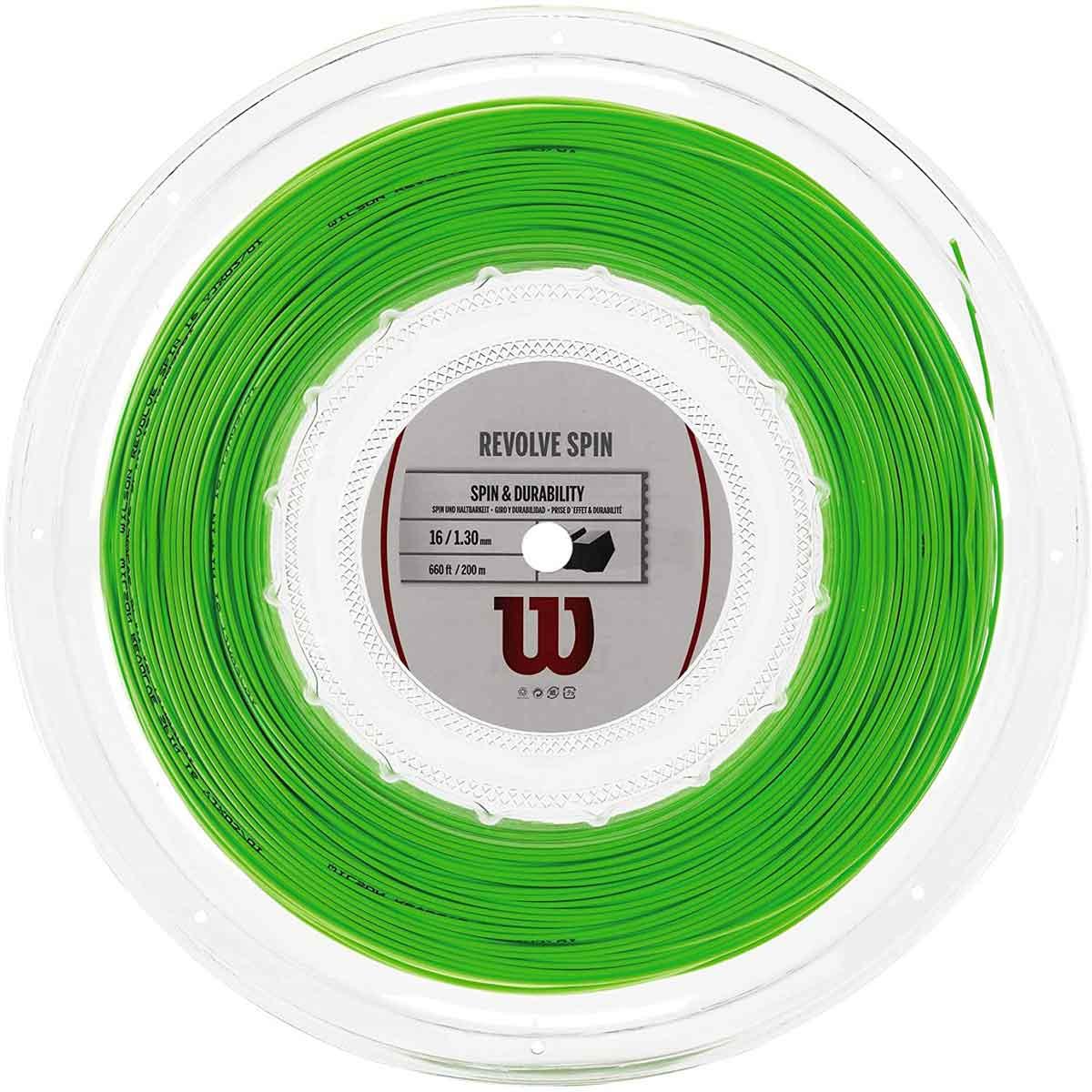Wilson Revolve Spin Tennis String Reel (200M, Green)