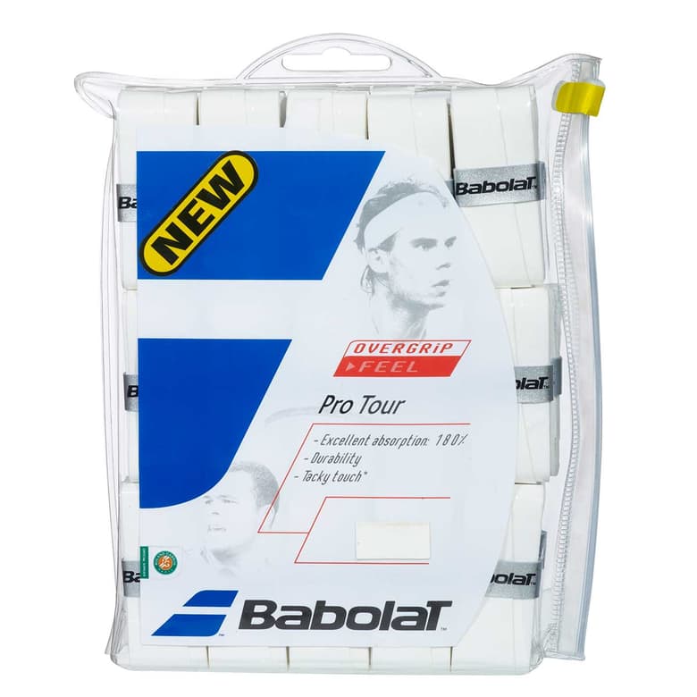 Babolat Pro Tour Tennis Grip (30 Grips, White)
