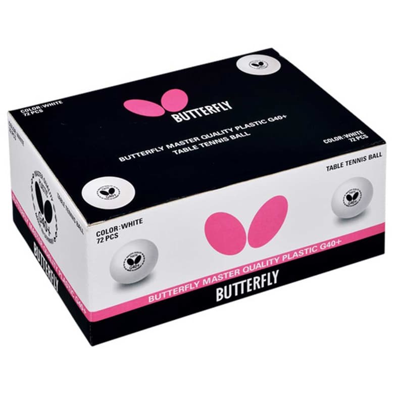 Butterfly Master G40+ Table Tennis Balls (72 Pack)