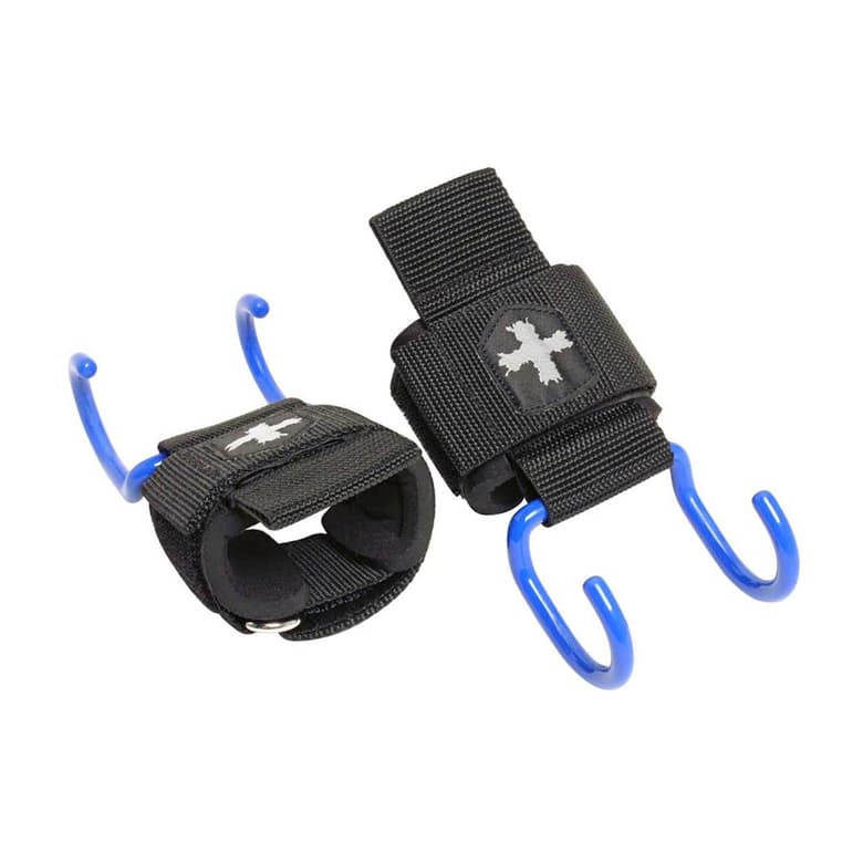 Harbinger Weightlifting Hooks (Black/Blue)