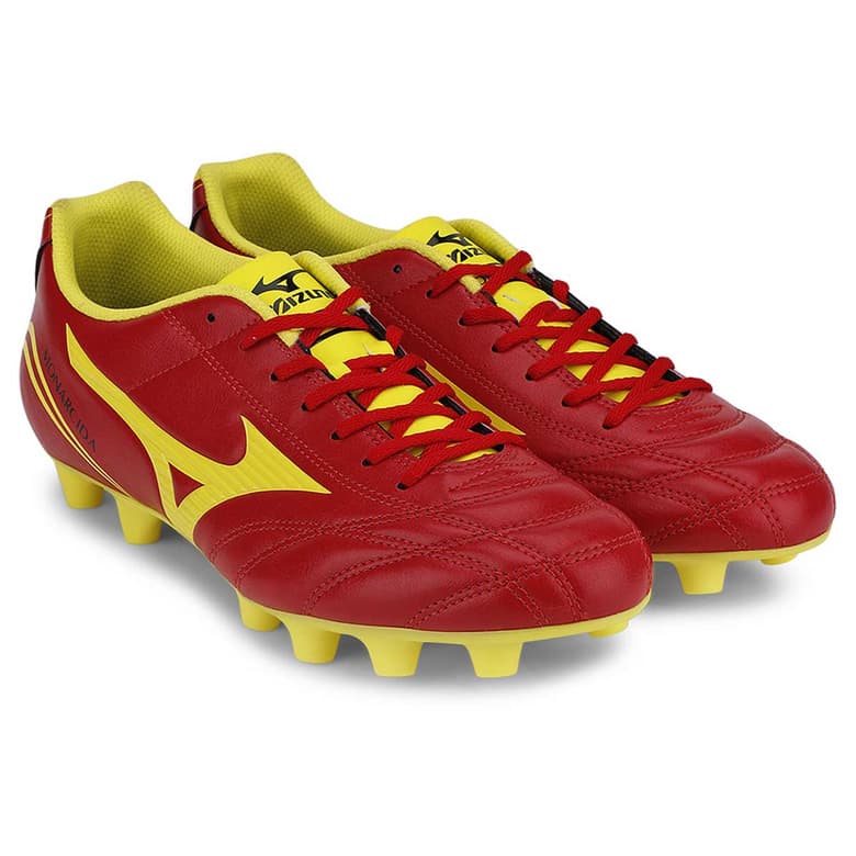 Mizuno Monarcida MD Football Shoes (Red/Yellow)