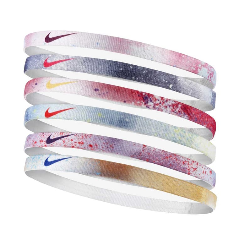Nike Printed Headbands 6pk (Mango/Purple/Glacier)
