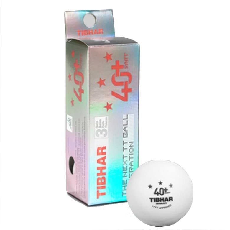 Tibhar 3 Star 40+ Plastic Table Tennis Balls