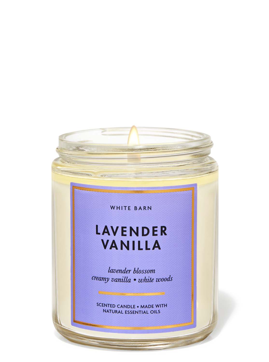 Lavender Vanilla Signature Single Wick Candle
