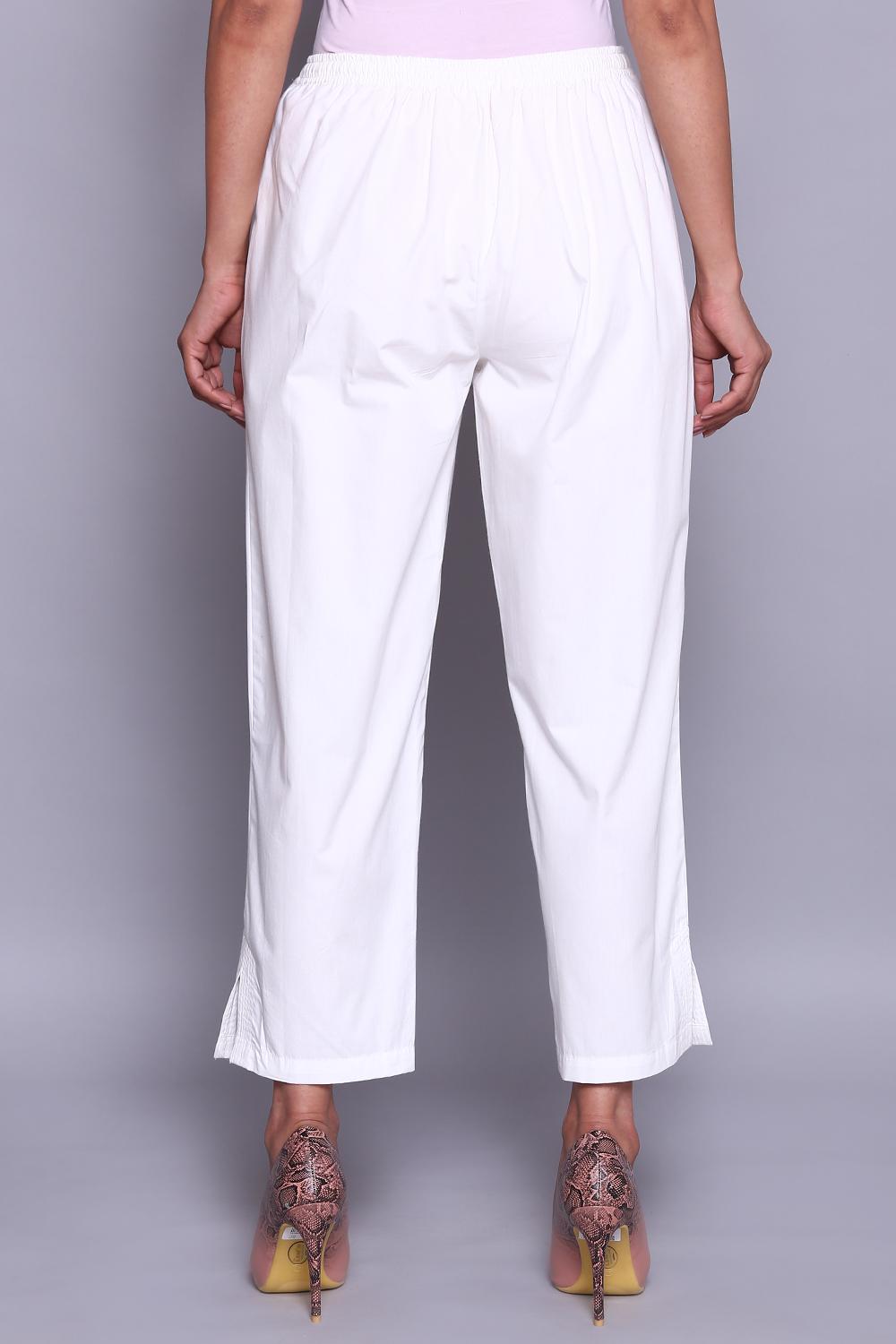 Buy Online Off White Cotton Pants for Women & Girls at Best Prices in ...