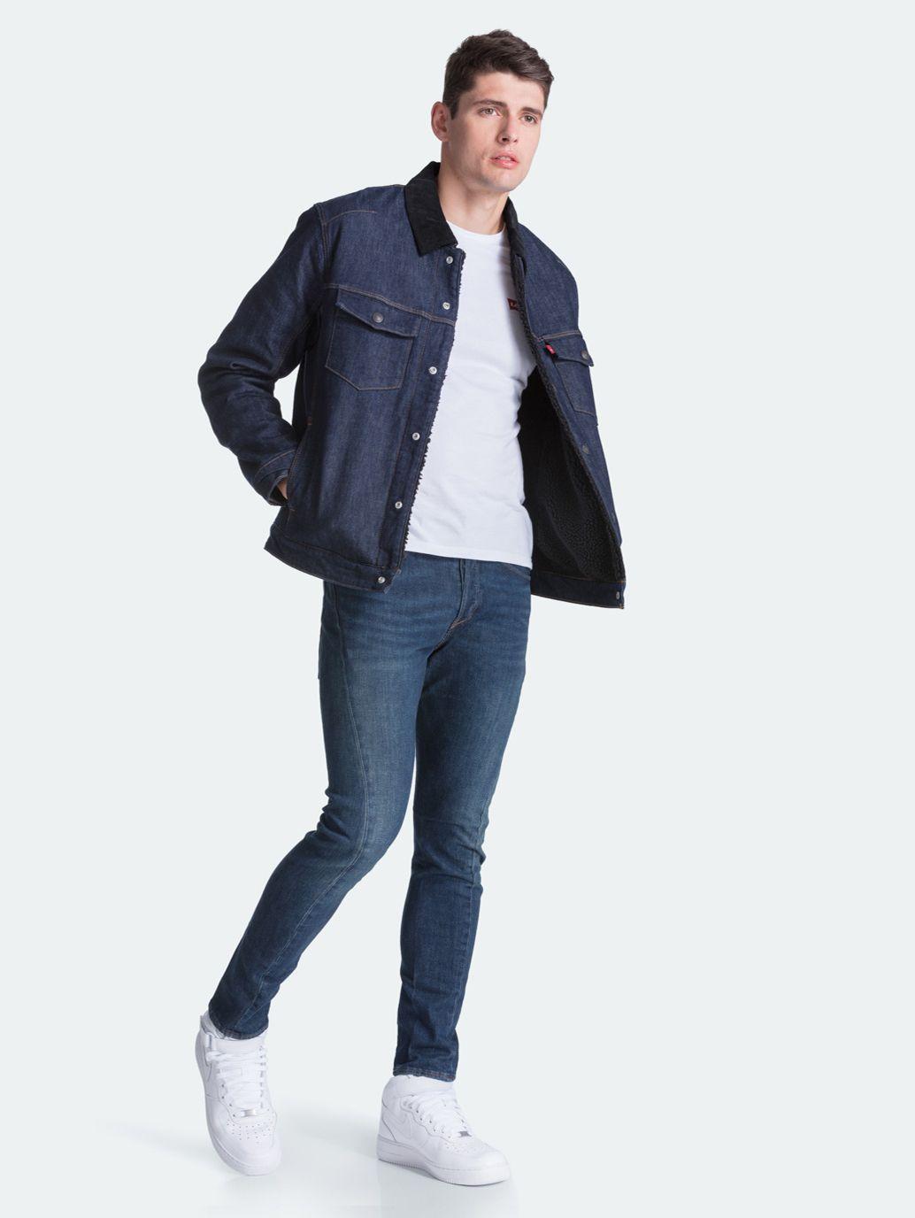 Buy Levi's® Engineered Jeans™ Sherpa Trucker Jacket - Rinse | Levi's ...