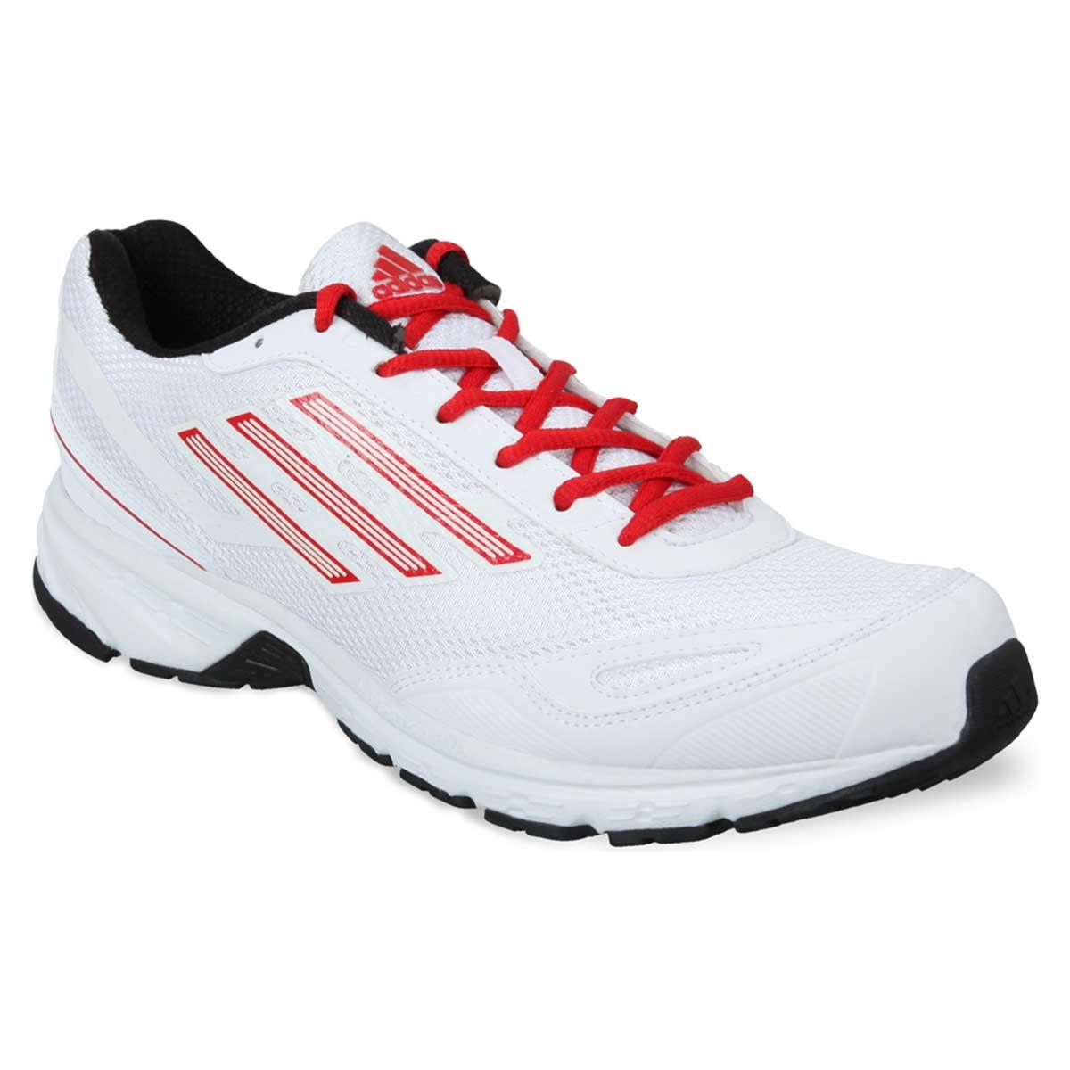 Buy Adidas Lite Primo Running Shoes (White/Black/Scarle) Online