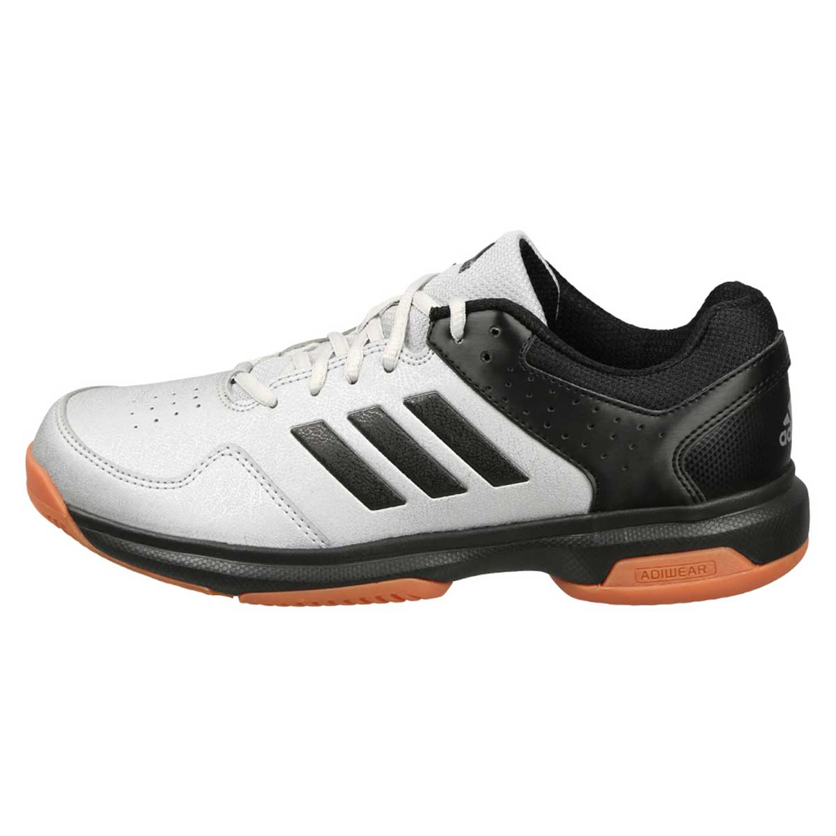 Adidas Quick Force Indoor Court Shoes (Black/Silver/Orange) Online India