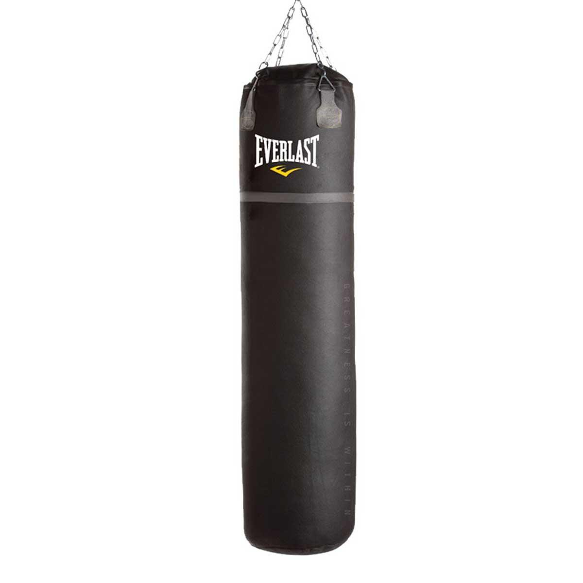 Buy Everlast Muay Thai Leather Heavy Punching Bag (72&quot;/180cm, Black) Online India