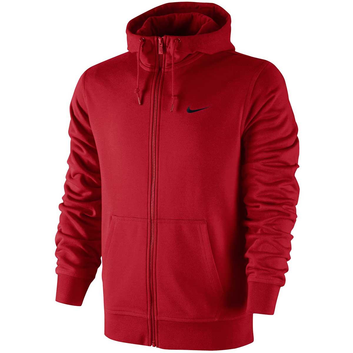 Buy Nike Club Hooded Sweat Shirt (Red) Online India|Nike Men Clothing