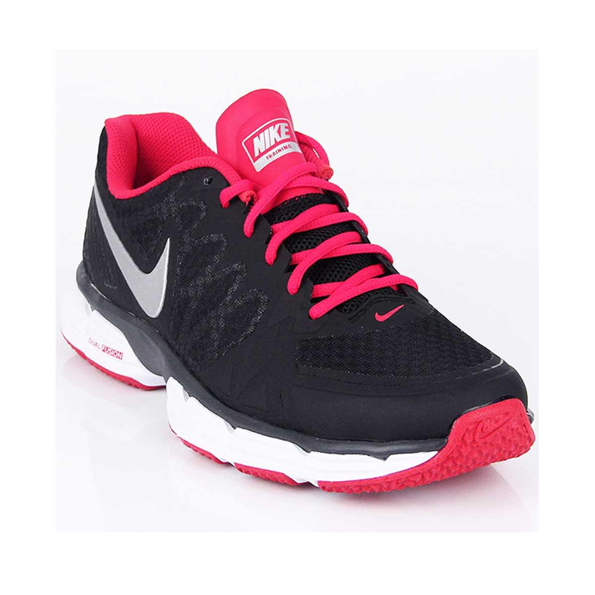Diagnosticar dañar saludo Buy Nike Dual Fusion 6 Training Shoes (Black/Silver) Online