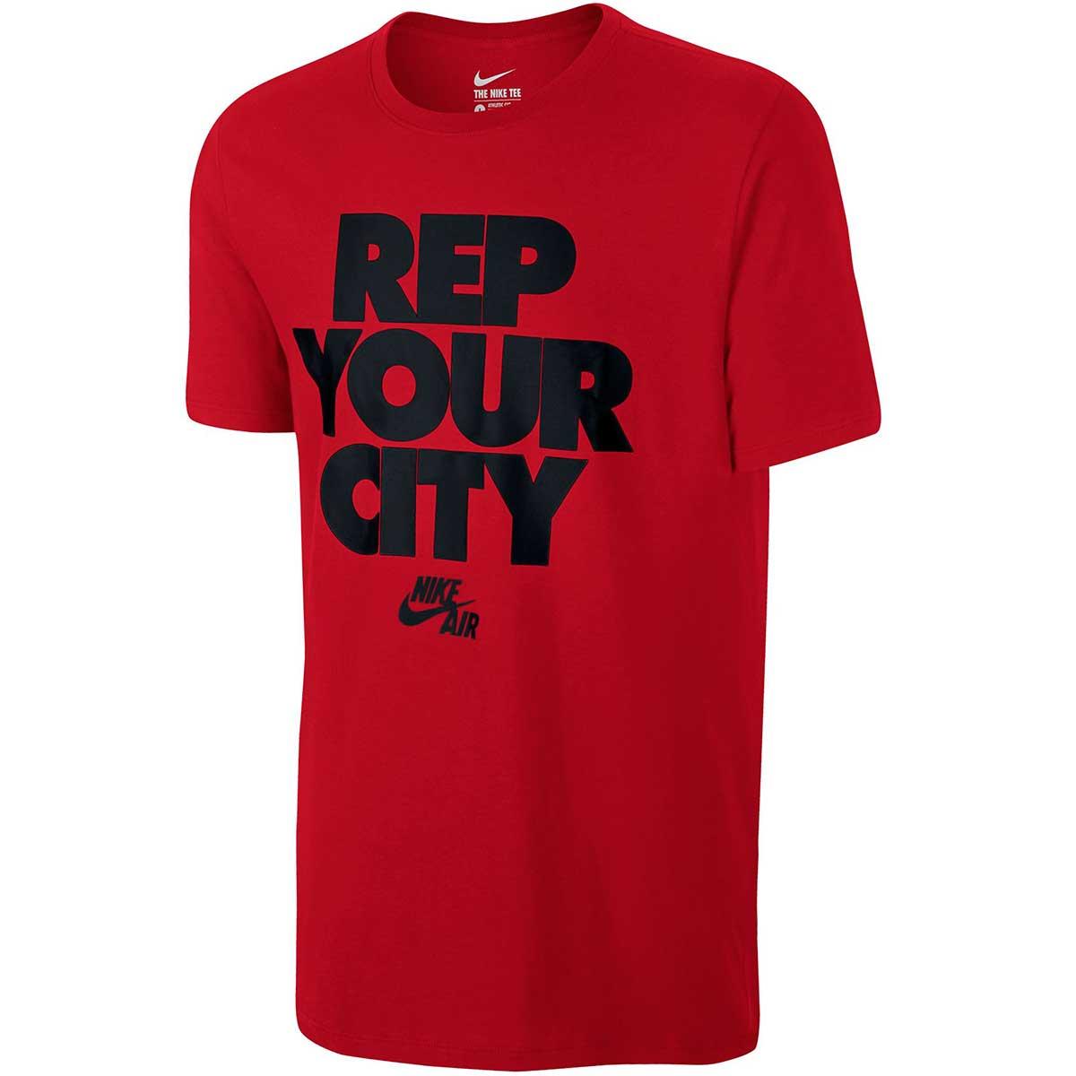 Buy Nike Rep Your City T-Shirt (Red/Black) Online in India