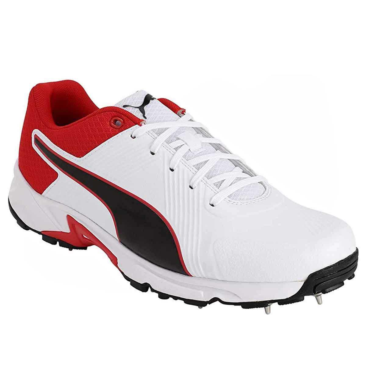 Buy Puma Spike 19.2 Cricket Shoes (White/Black/Red) Online India