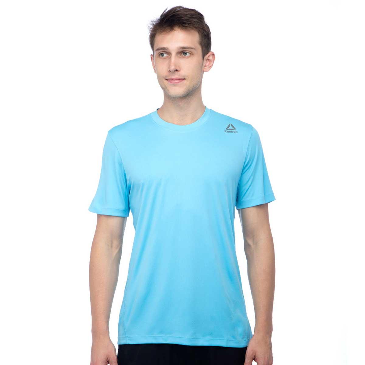 Buy Reebok Mens Round Neck T-Shirts (Blue) Online at Lowest Price in India