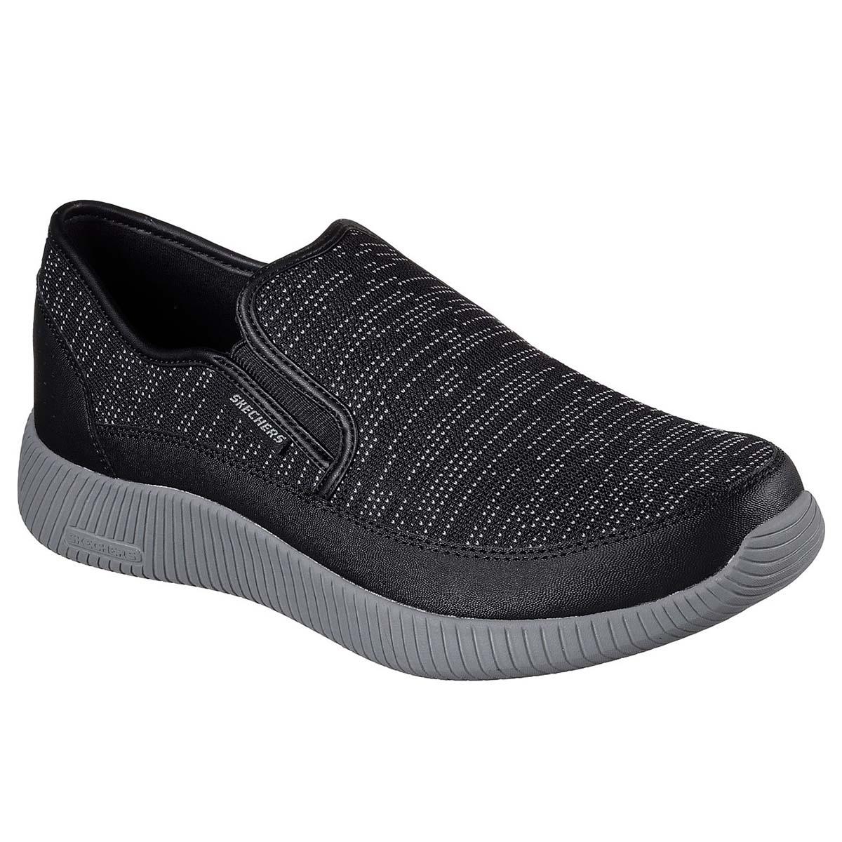 Buy Skechers Air Cooled Memory Foam Mens Shoes (Black/Charcoal) Online