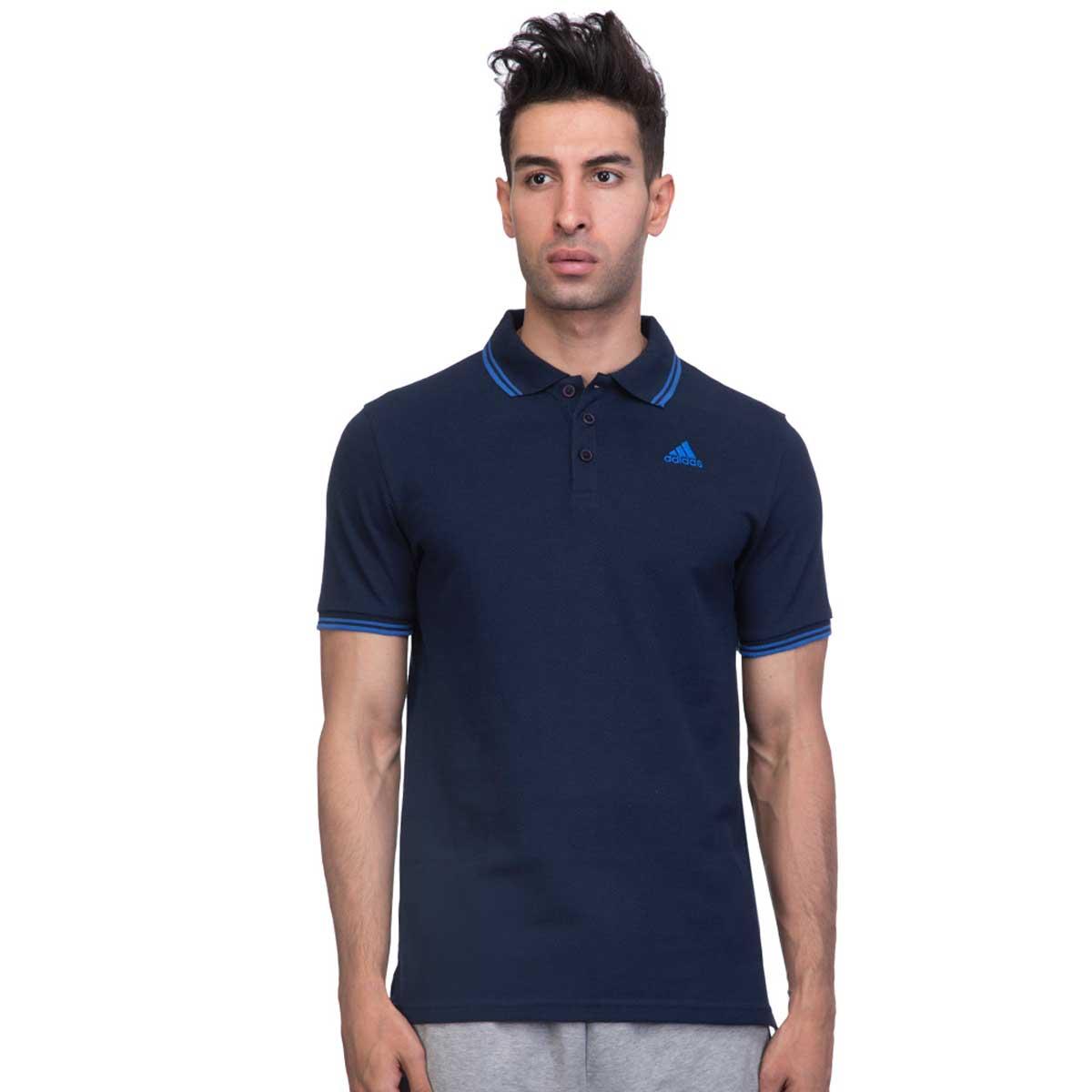 Buy Adidas AESS Mens Polo T-Shirts (Conavy) Online at Lowest Price in India