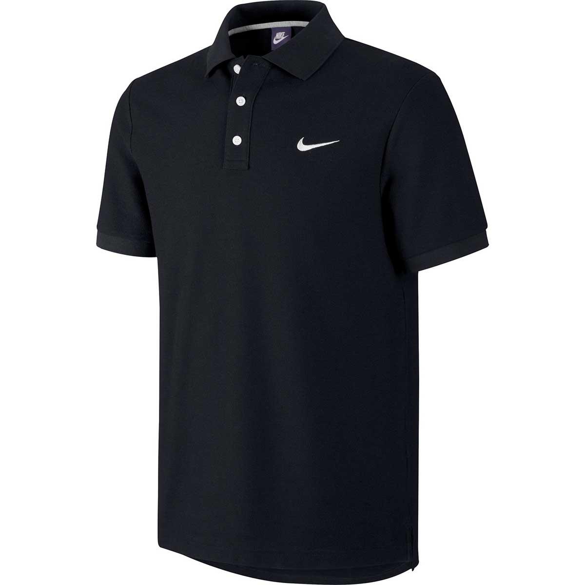 Buy Nike Men's Cotton Polo (Black) Online in India