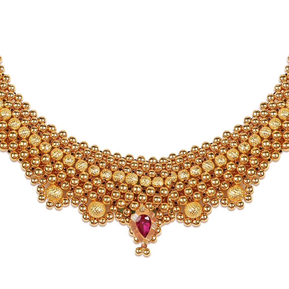 Rushmathi 22KT Gold Thushi Necklace