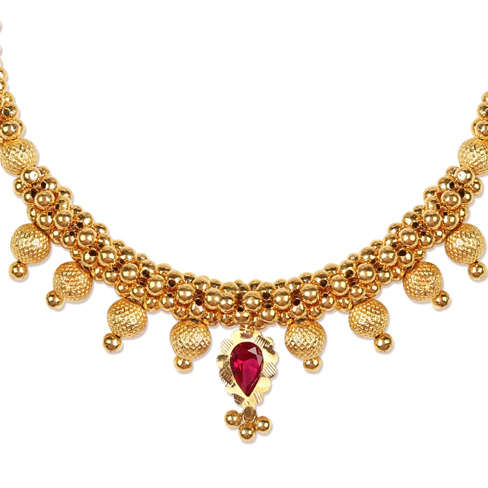 Harinika 22KT Gold Thushi Necklace