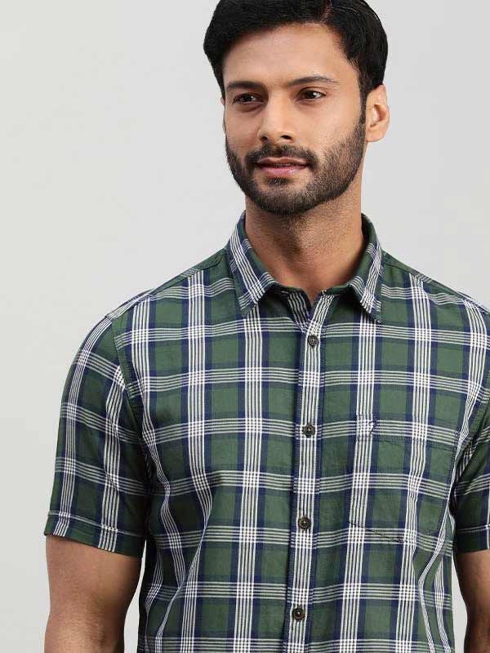 lekken Presentator muziek Buy Casual Checked Half Sleeve Shirt Online | Indian Terrain