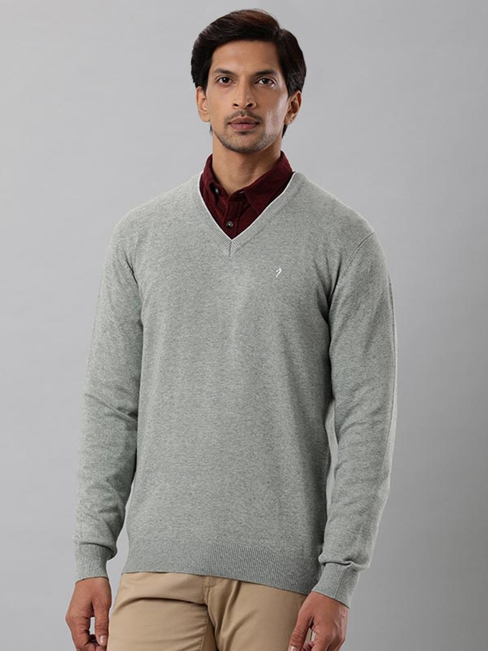 Essentials Men's V-Neck Sweater Available India