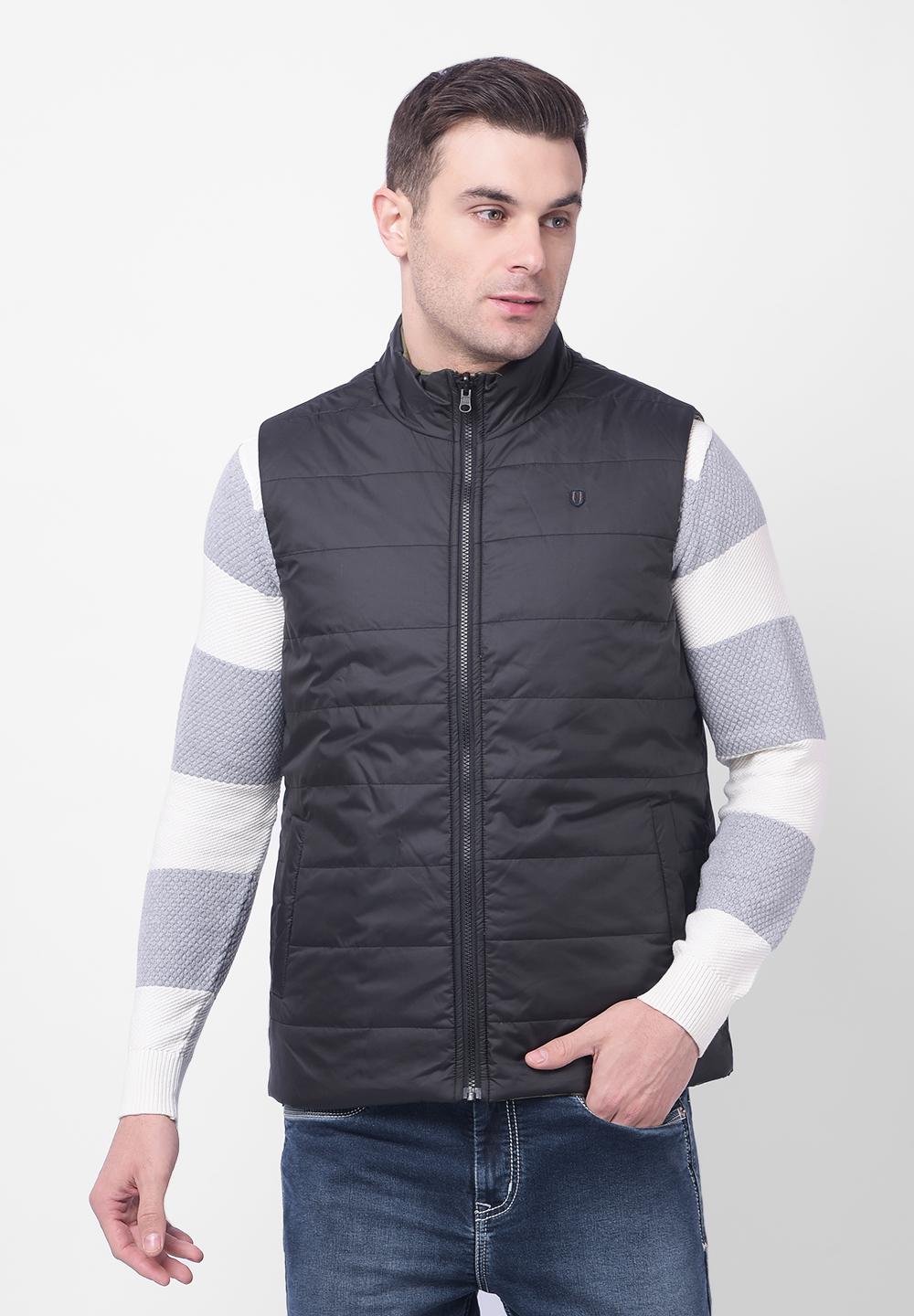 Buy Men's Reversible Sleeveless Polyester Jacket Online | Numero Uno