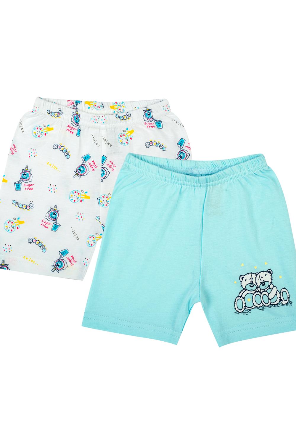 Mee Mee Shorts pack of 2 - Blue& White Printed