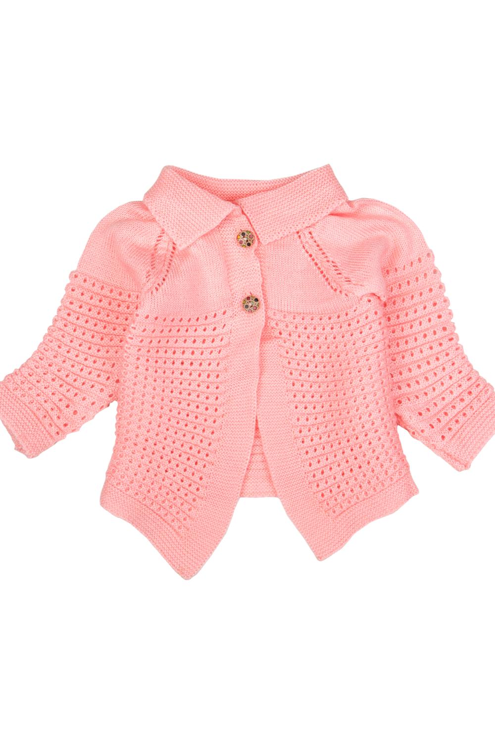 Mee Mee Unisex Full sleeve Sweater Set- Pink