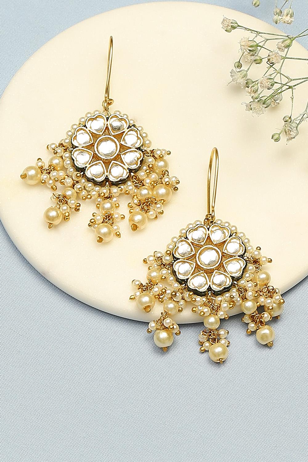 Buy online Pearl Earrings for women at best price at biba.in ...