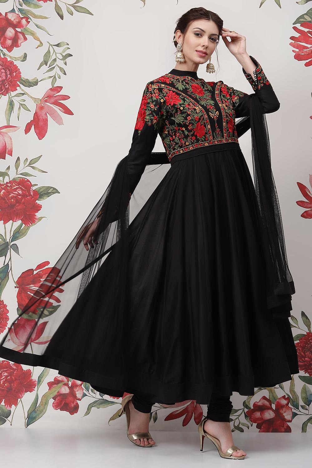 Buy Online Black Fitted Suit Set By Rohit Bal at best price ...