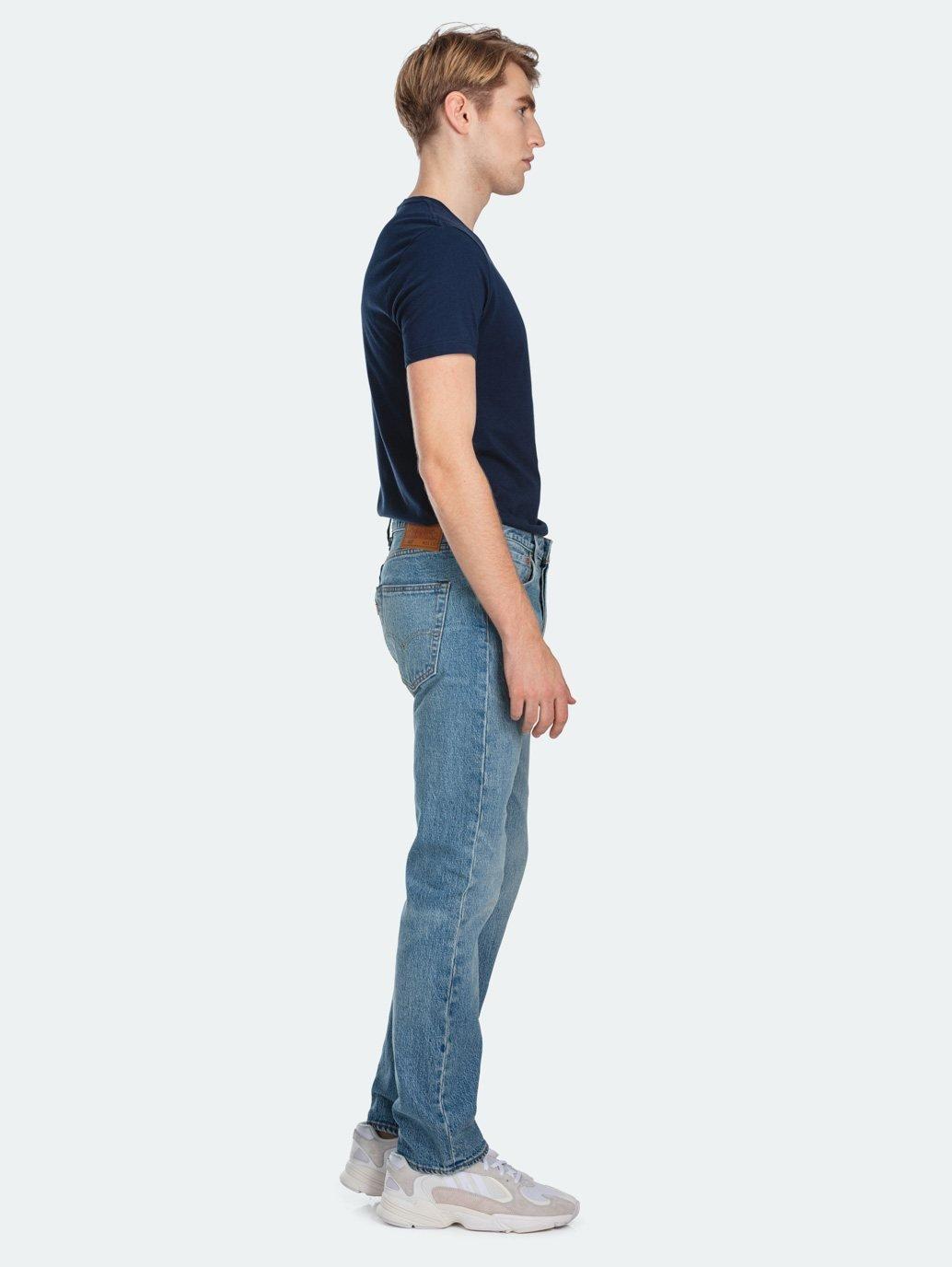 levis malaysia 501 original fit jeans for men basil crane side view