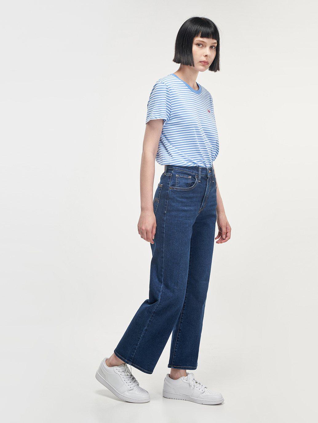 levis malaysia womens high waisted cropped flare jeans A09670004 03 Side