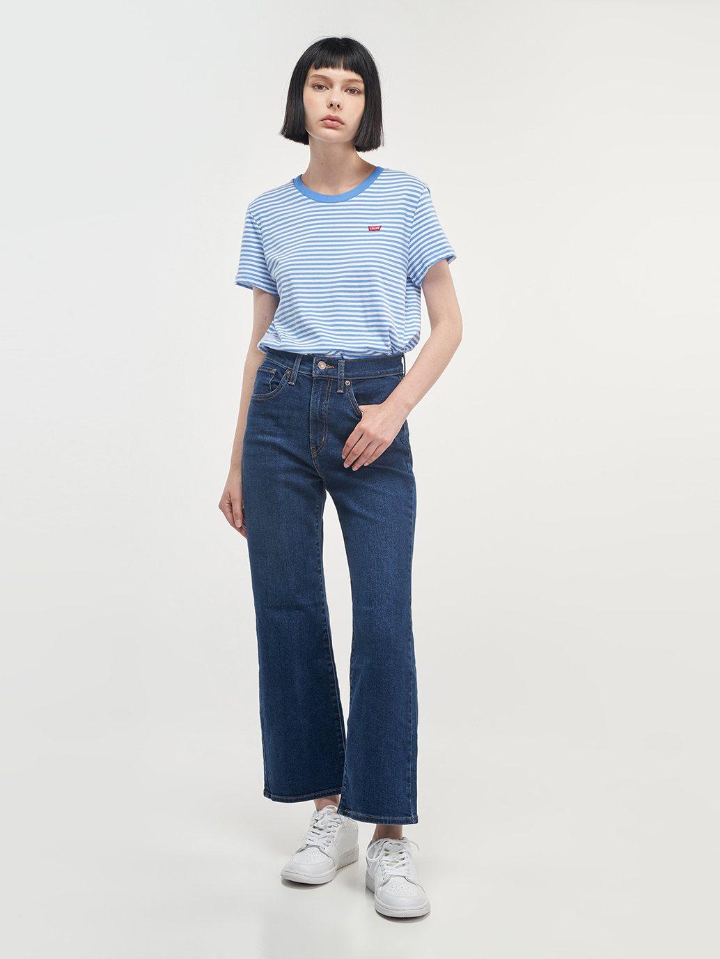 levis malaysia womens high waisted cropped flare jeans A09670004 13 Details