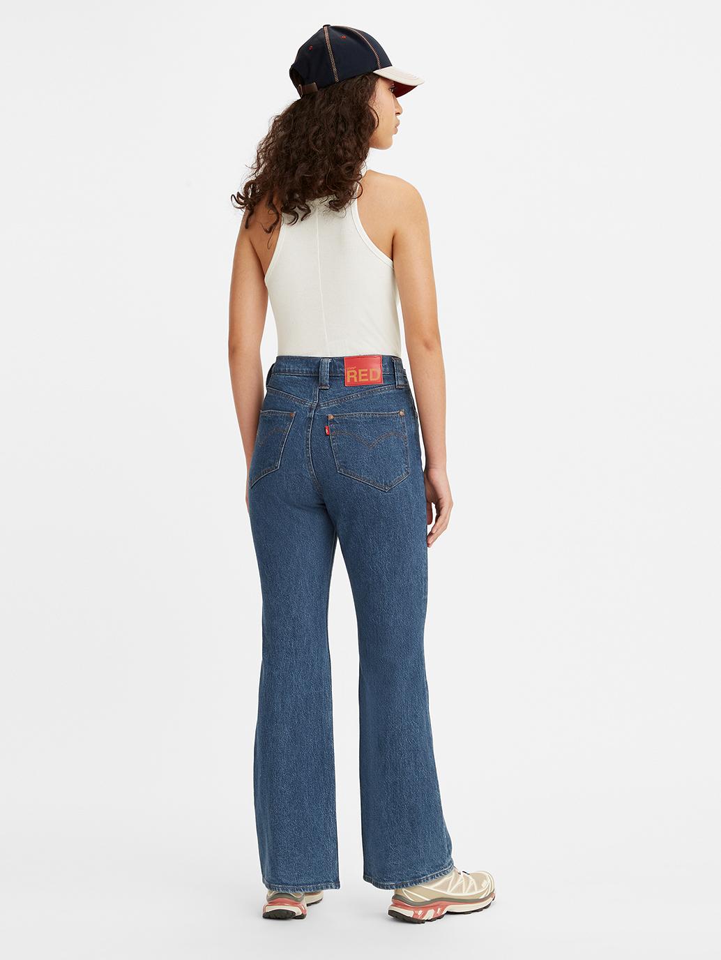 Levi's® Hong Kong red womens ribcage bootcut womens jeans A26800000 02 Back