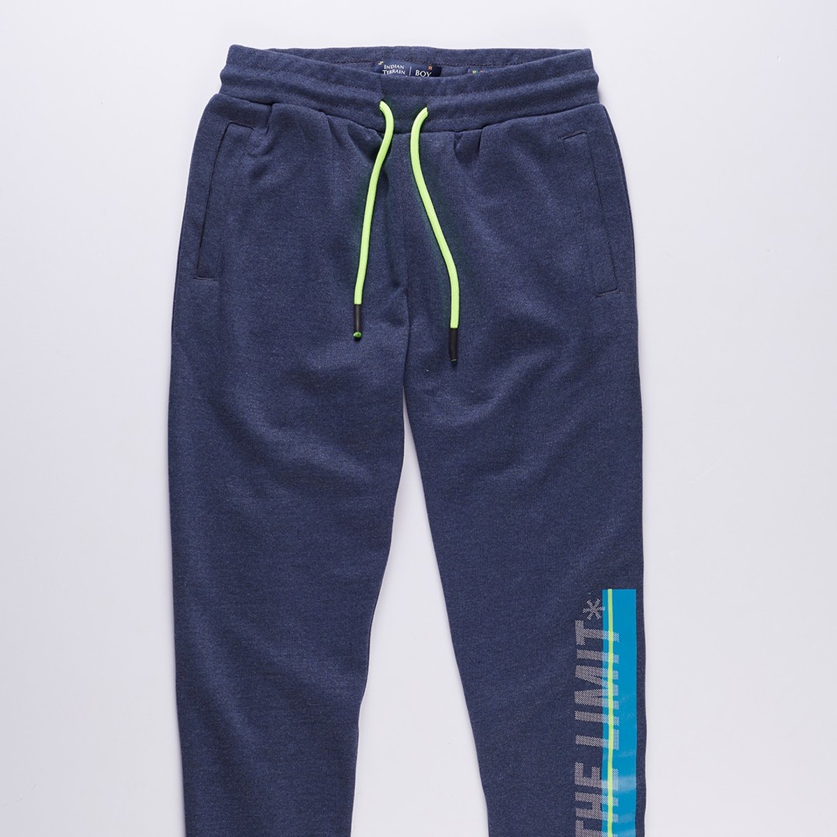 Boys Navy Soft Knitted Joggers