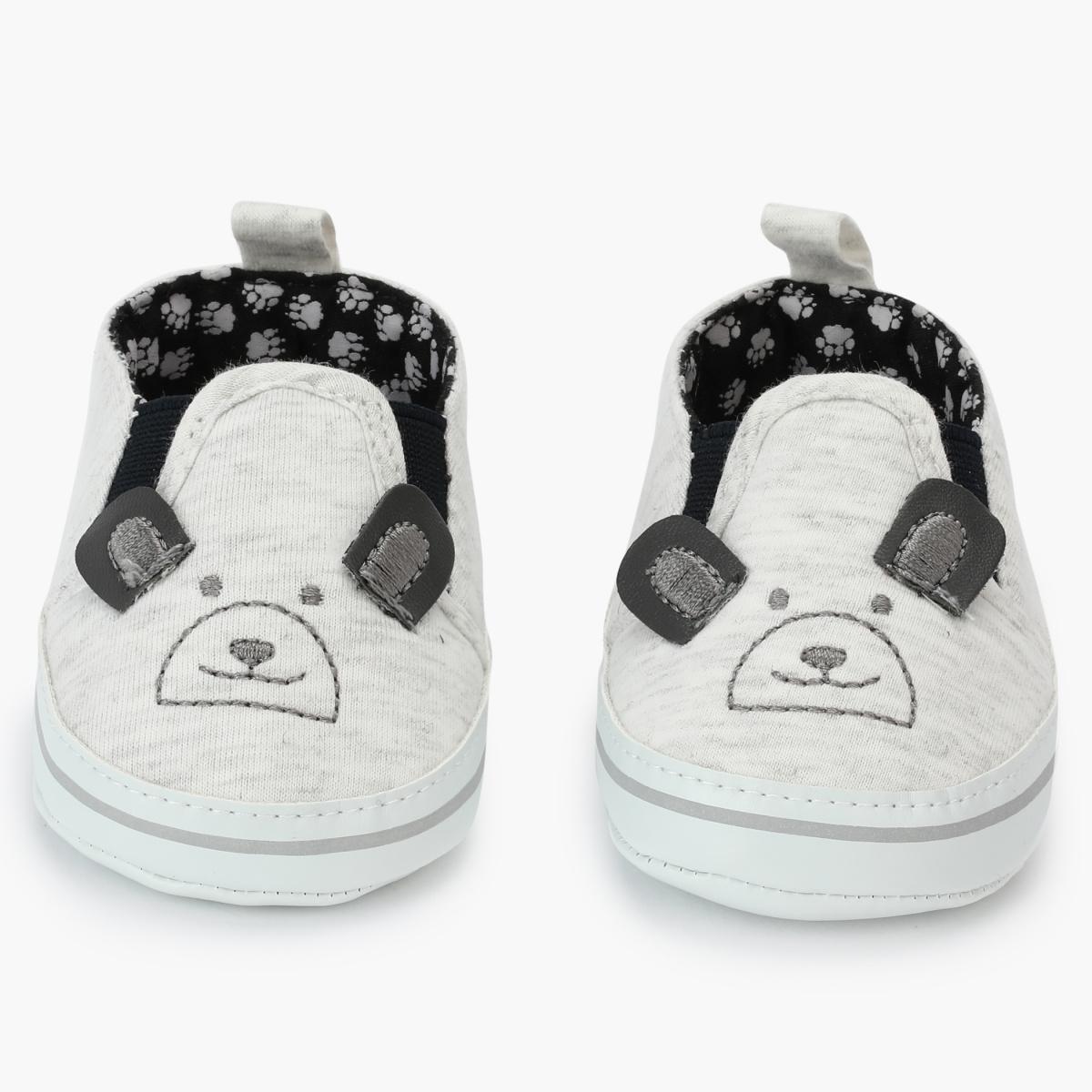 Juniors Baby Booties with Bear Face