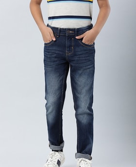 14 Slim Everest Medium Wash Essentials Boys Stretch Straight-fit Jeans 