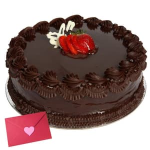 1/2 Kg Chocolate Cake n Greeting Card