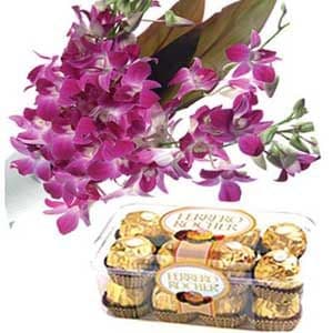 Orchids Flowers n 16pc Ferrero