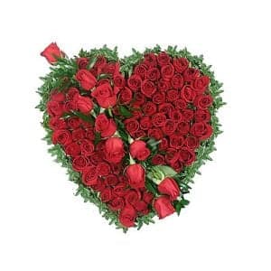 40 Red Roses Heart full of Love