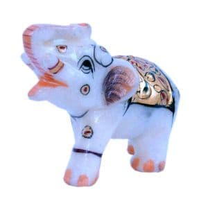Rajasthani Handmade Elephant Marble Handicraft