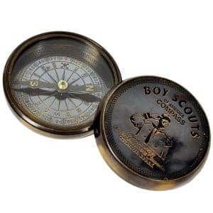 Stylish Boy Scout Pure Brass Direction Compass