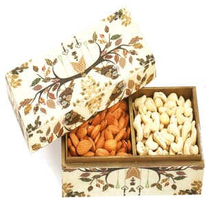 Wooden 2 part Almonds and Cashews Box