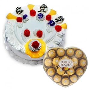 1Kg Pineapple Cake n 24Pcs Ferrero